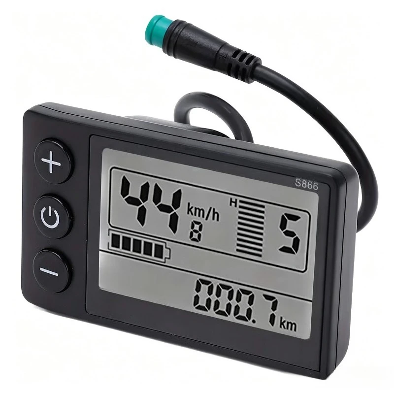 Intelligent LCD-S866 Display Controller Kit Lithium Two Three Wheel Bike Motor Control Unit