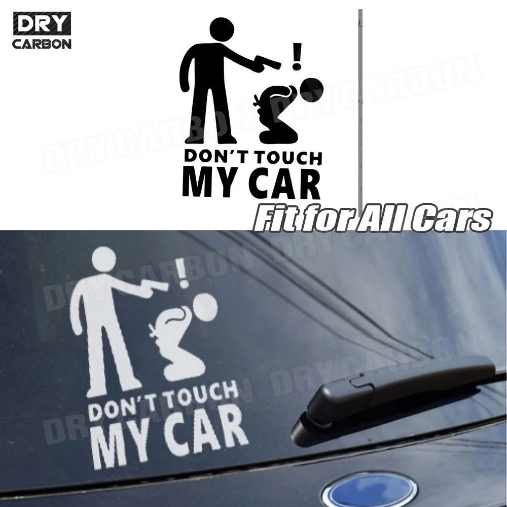 Creative Funny Dont Touch My Car Vehicle Reflective Decals Sticker Decoration Car Sticker DIY Modifications Sticker