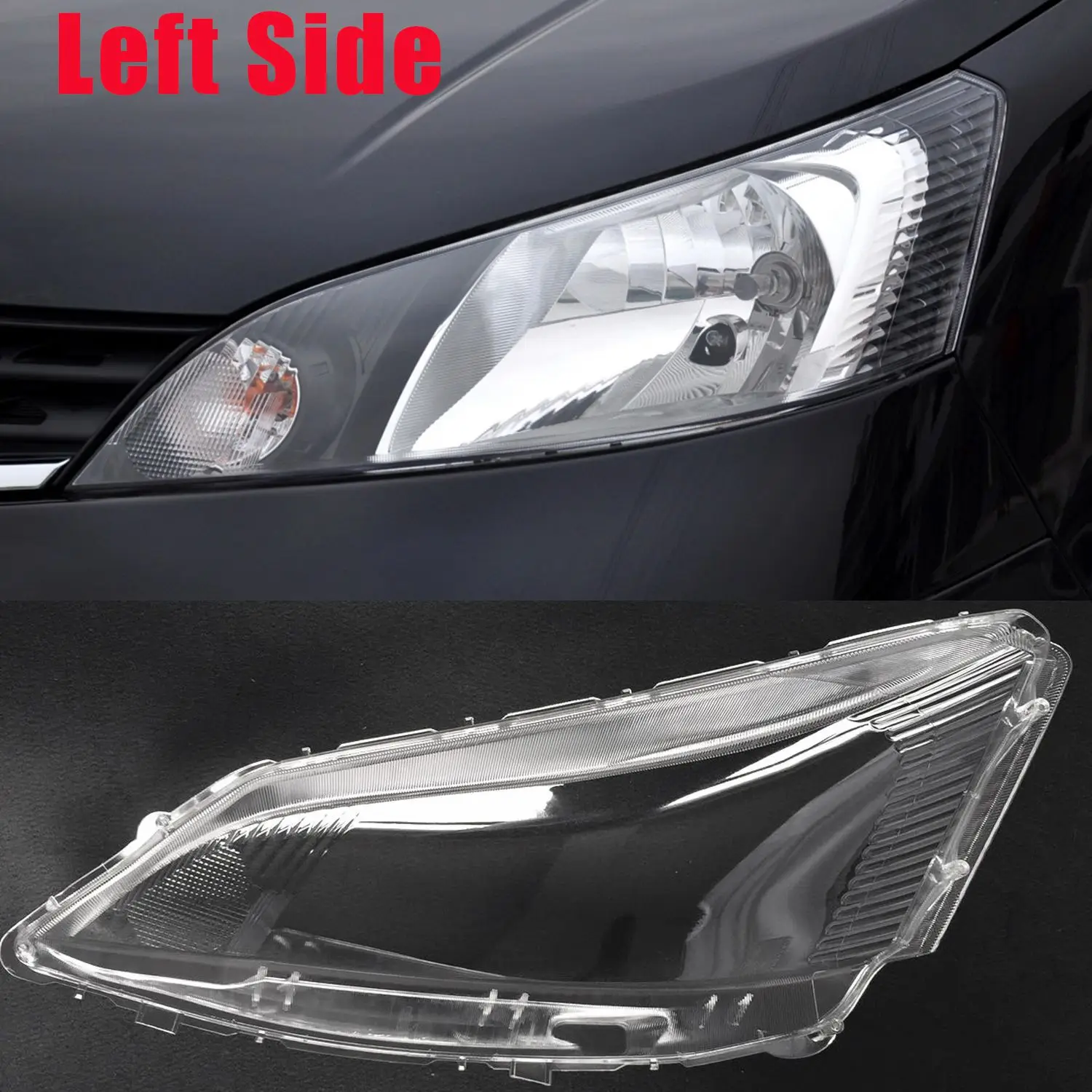 Left Side for Nissan NV200 2010 2011 2012 2013 14 15 2016 Car Headlight Lens Cover Lampshade Auto Light Shell