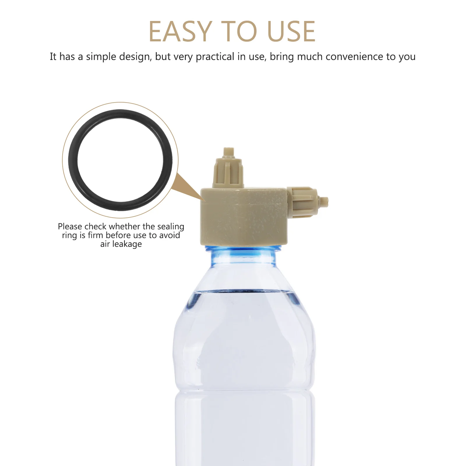 

2Pcs DIY Co2 Diffuser Bottle Caps Durable ABS Material for Aquarium Plants System Supplies Aquarium Co2 System