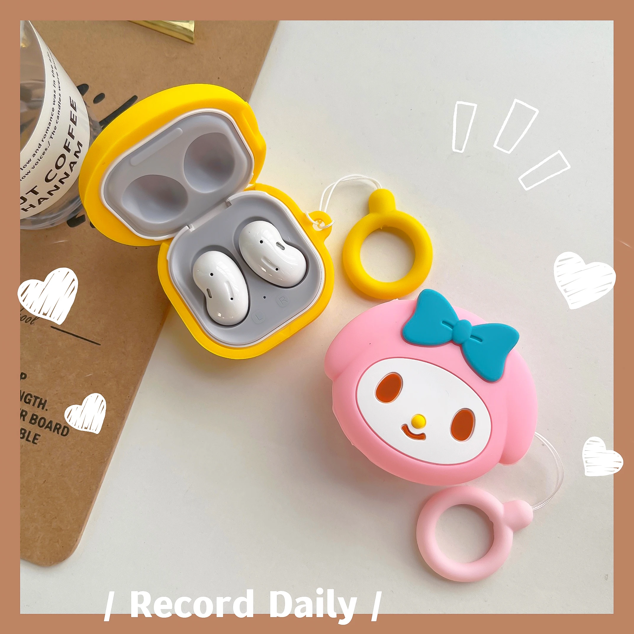 For Samsung Galaxy Buds Live 2 Pro 2 FE Case Cute Cartoon My Melody Donald Duck Kitty Silicone Earphone Case Accessories Cover