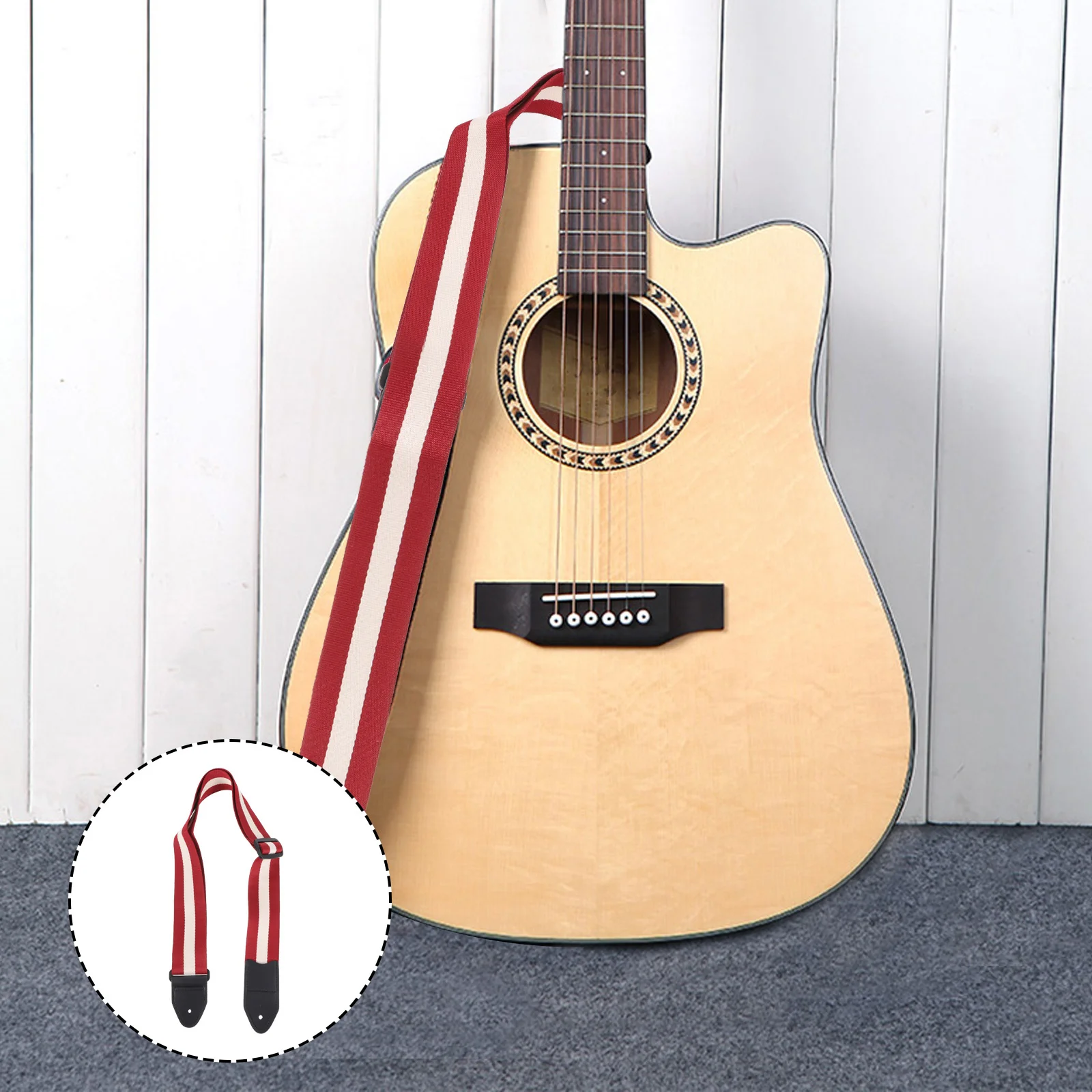 

Guitar Strap Electric Shoulder Wide Straps Ballad Cotton Adjustable Acoustic Guitars