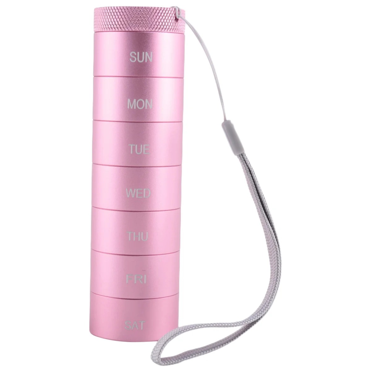 N38R_ Contenitore per pillole e medicinali impermeabile da 7 giorni in viola