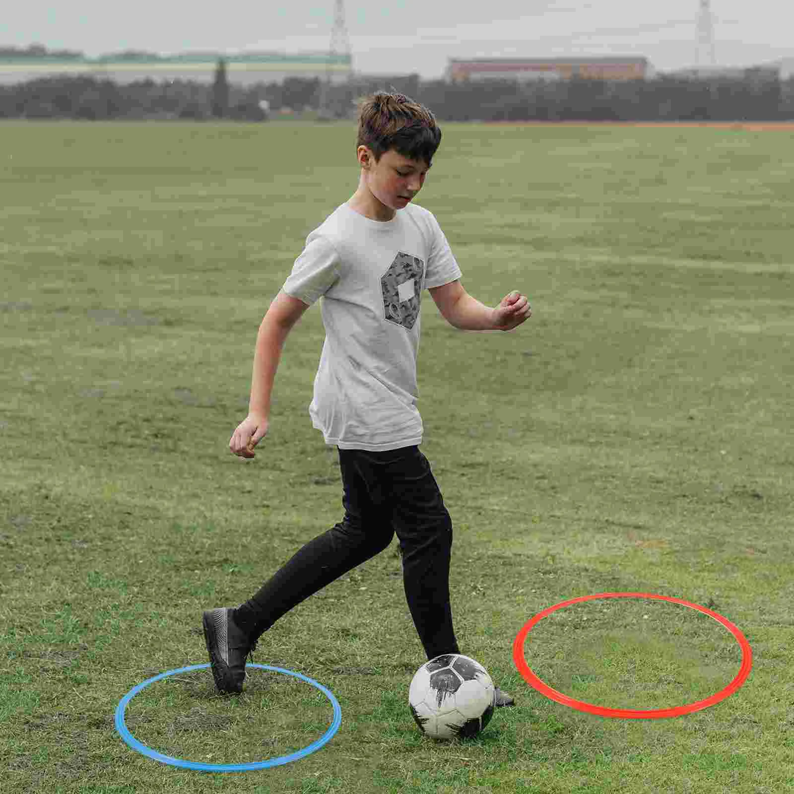 

6PCS Soccer Agility Rings ABS Football Training Equipment Football Soccer Accessories soccer training rings