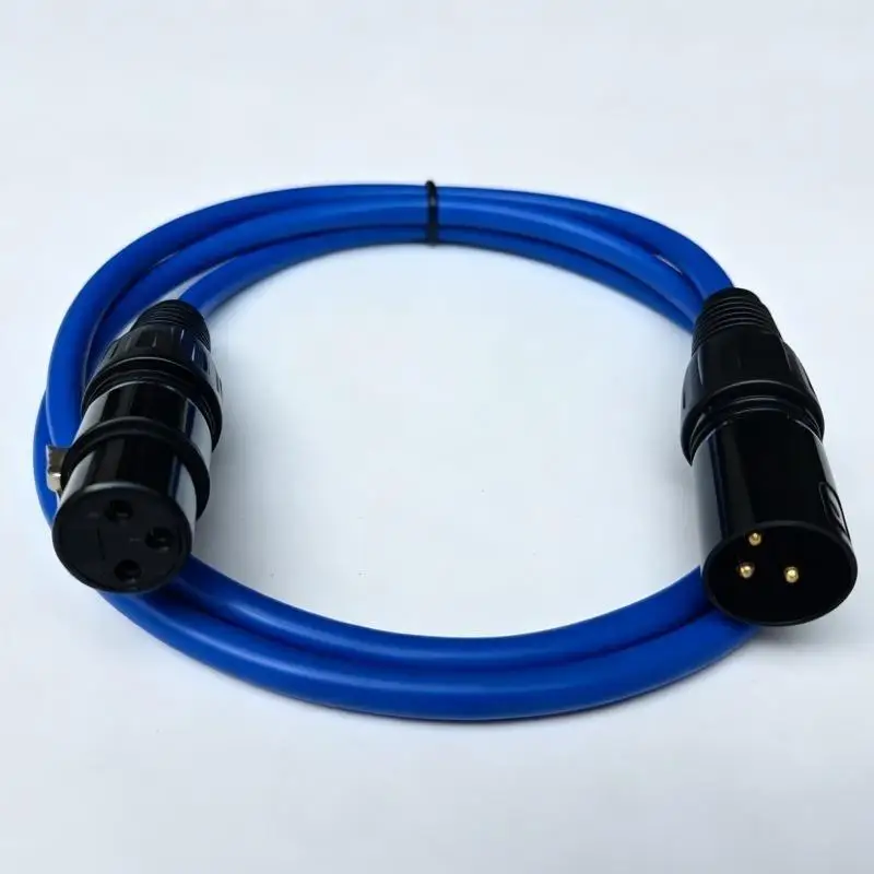 ∘XLR Audio Cable Set Color Coded Gold Plated 3-Pin Low Noise Sturdy Pro Grade for Studio Stage Live Performance Recording