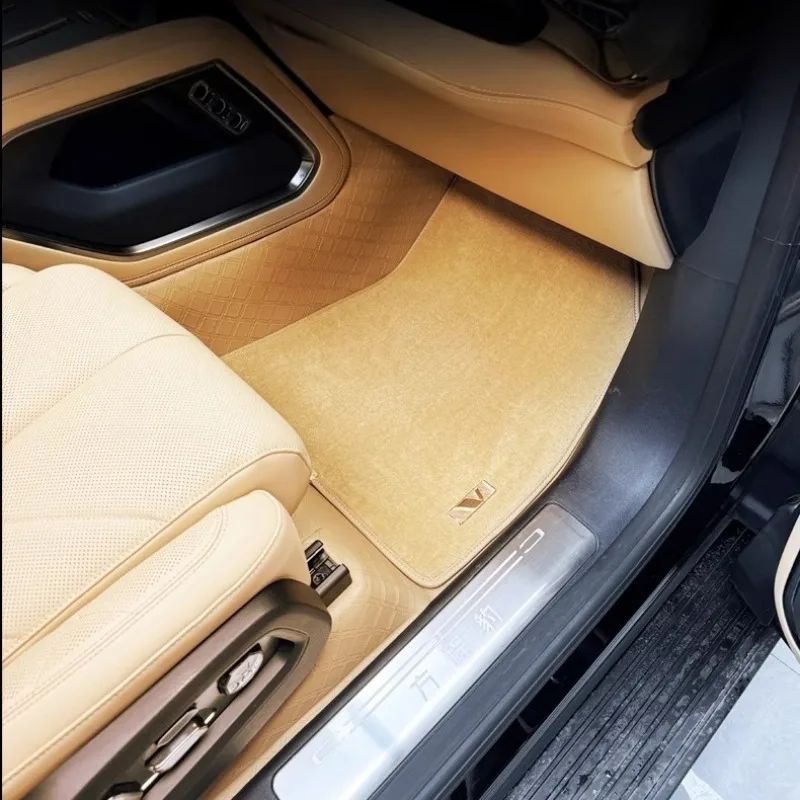Full Wrapped Car Floor Mats for Byd leopard 8 6/7 Seater Wool Interior Carpet Accessories