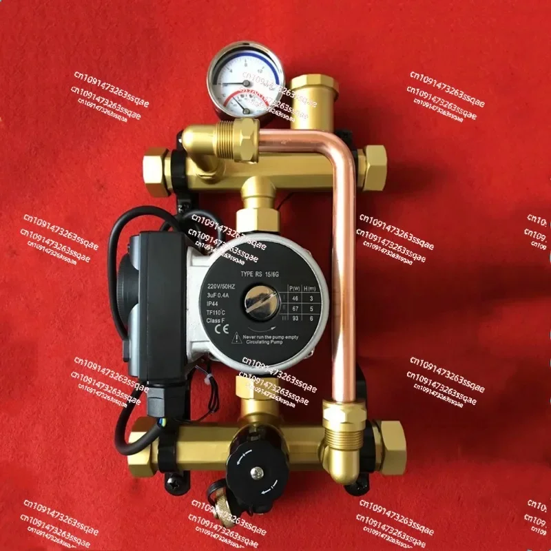 DF-1009 Under Flooring Heating Hot And Cold Water Circulation Pump Underfloor  Manifold System 0-90℃ Heating Device Mixing Valve