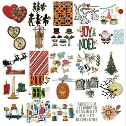 2024 New Metal Cutting Dies Halloween and Christmas Scrapbooking Emboss Clipbook Template Greeting Card handmad Dies