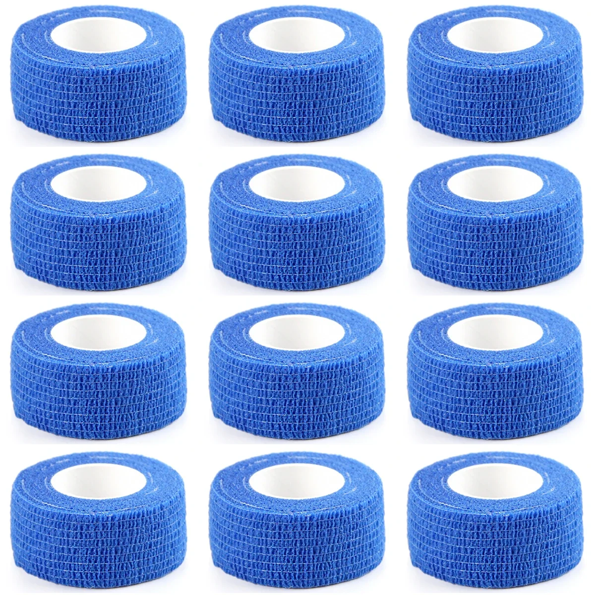 

12 Rolls Self Adhesive Bandages Vet Wrap Athletic Cohesive Bandage for Sports Injury Strain Knee Wrist Ankle Sprains