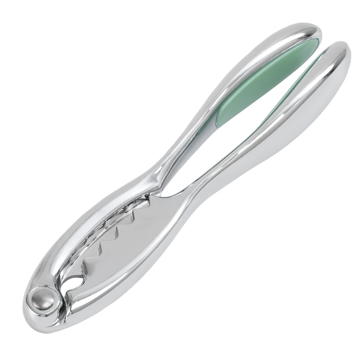 

1pc Kitchen Stainless Steel Crab Clamp Pliers Kitchen Gadget for Home Restaurant (Silver + Light Green)