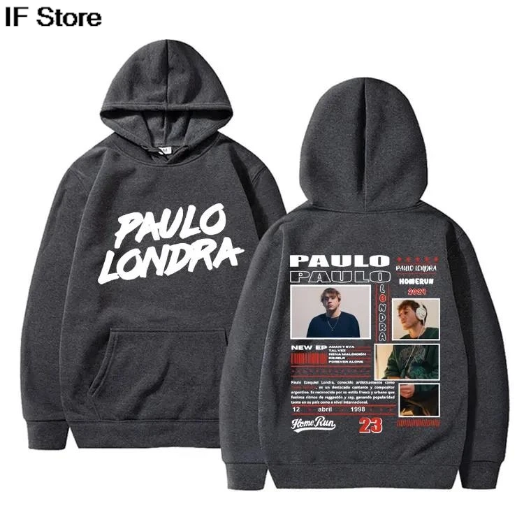 مغني الراب باولو لوندرا هوديي ألبوم الموسيقى Homerun الجرافيك هوديس الخريف الشتاء بلايز الرجال النساء الهيب هوب موضة المتضخم البلوز