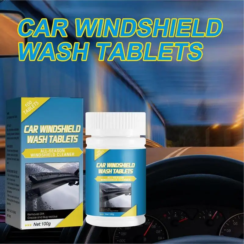 Car Windshield Washer Tablets Vehicle Glass Cleaner Dissolvable Window Tablets Car Rear View Mirror Cleaning Accessories For Mud