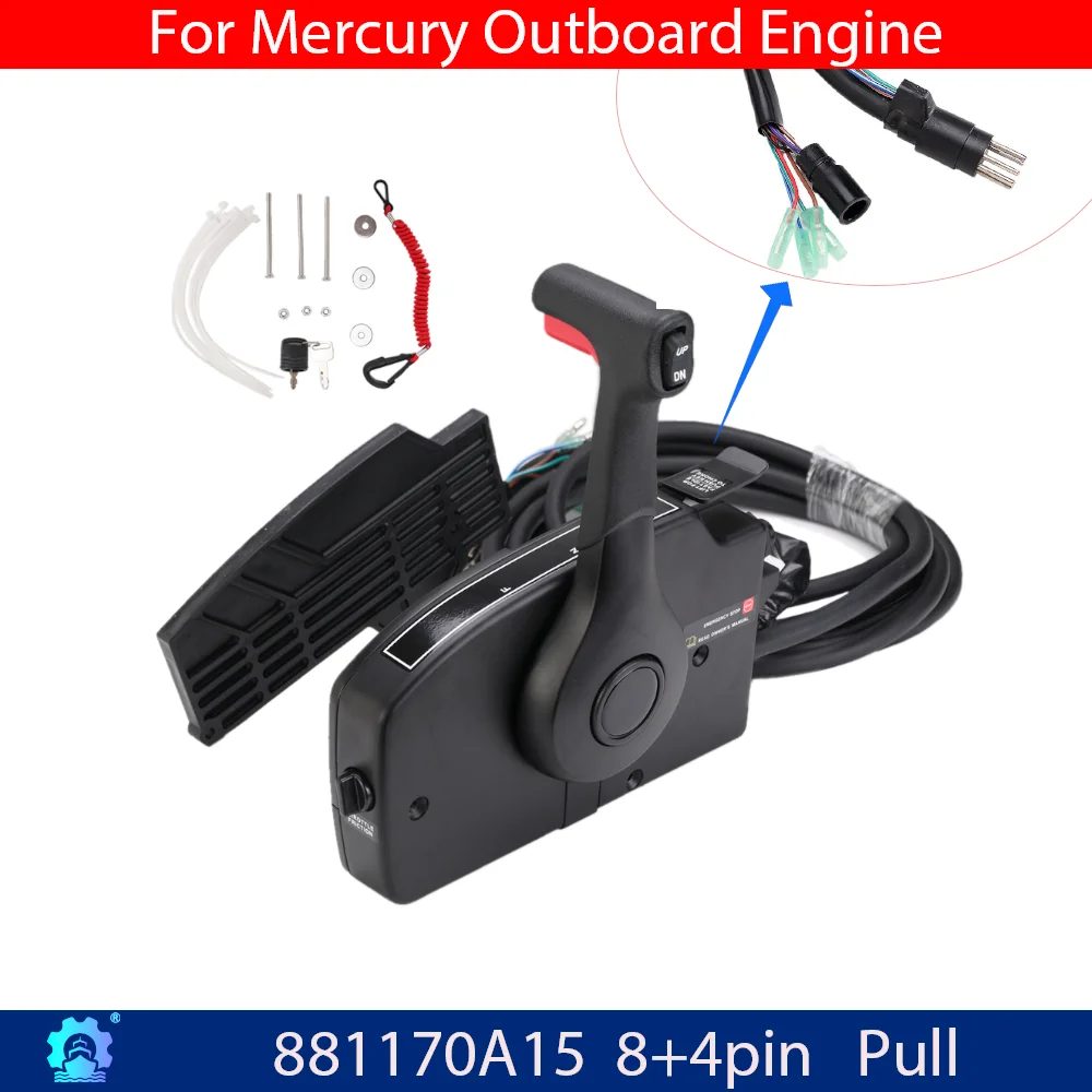 

Remote Control Box 881170A15 Side Mount Boat with 12Pin wire harness (16ft) for Mercury Outboard motor Boat accessories