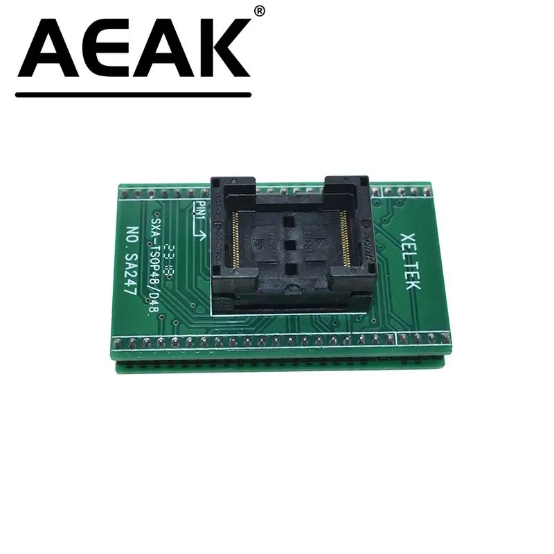 AEAK Top Quality TSOP48 to DIP48 adapter,TSOP48 test socket 0.5mm Pitch for RT809F RT809H & for XELTEK USB Programmer image 5