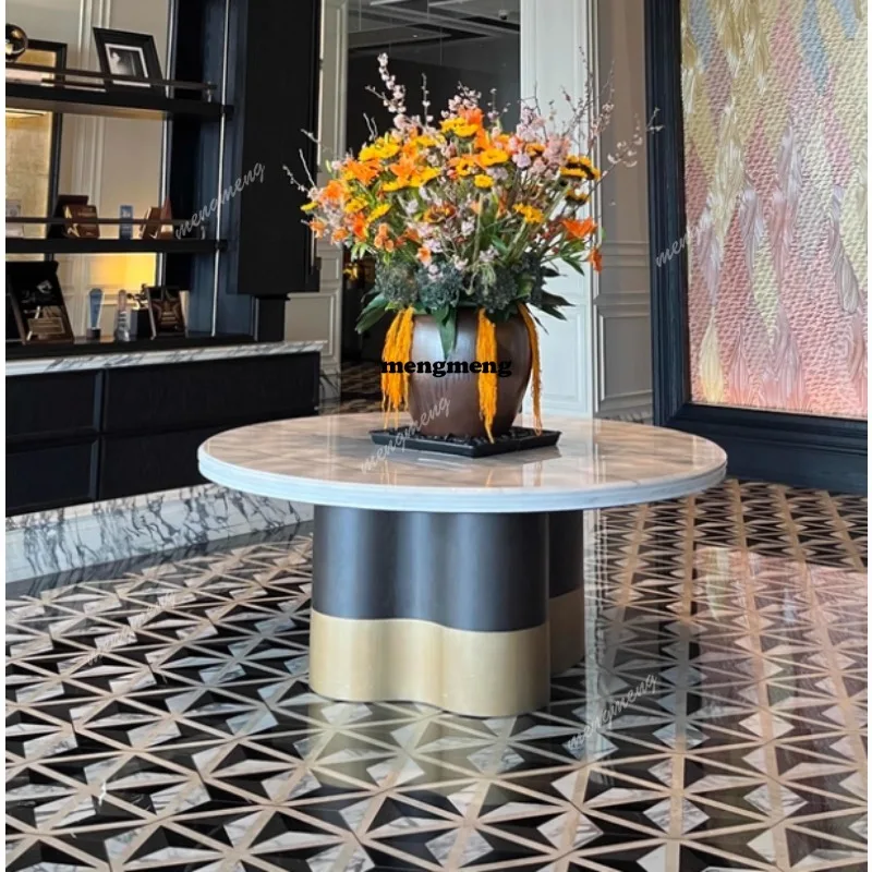 Hotel lobby, entrance flower table, decoration table, entrance round table, sales office, clubhouse end viewing platform