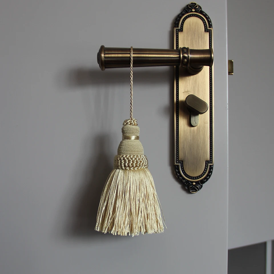 1Pc Tassel Fringe Sewing Bang Tassel trim Garment Decoration Key Tassels for DIY Embellish Curtain Accessories  Hanging Rope