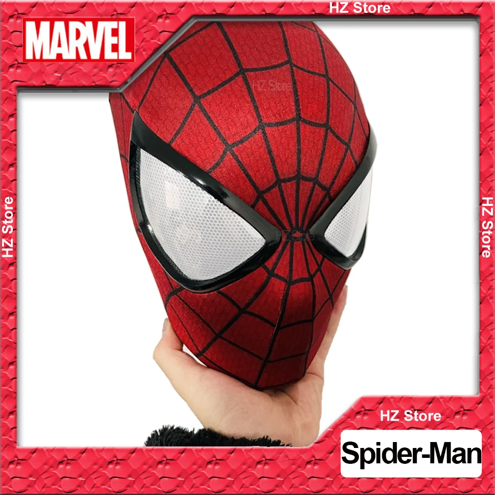 Marvel The Amazing Spider-Man Mask with Faceshell & Lenses 1:1 3D No Strip Handmade Spiderman Masks Halloween Cosplay for Gift