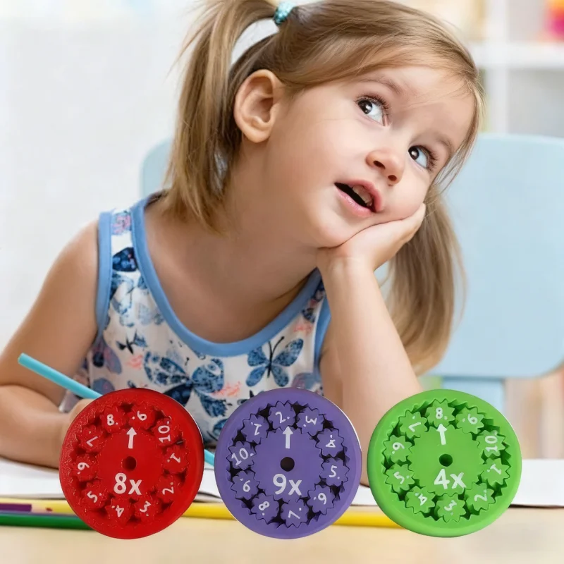 Math Fidget Rotator, Addition, Subtraction, Multiplication, Division Games for Learning Mathematics and Educational Toys