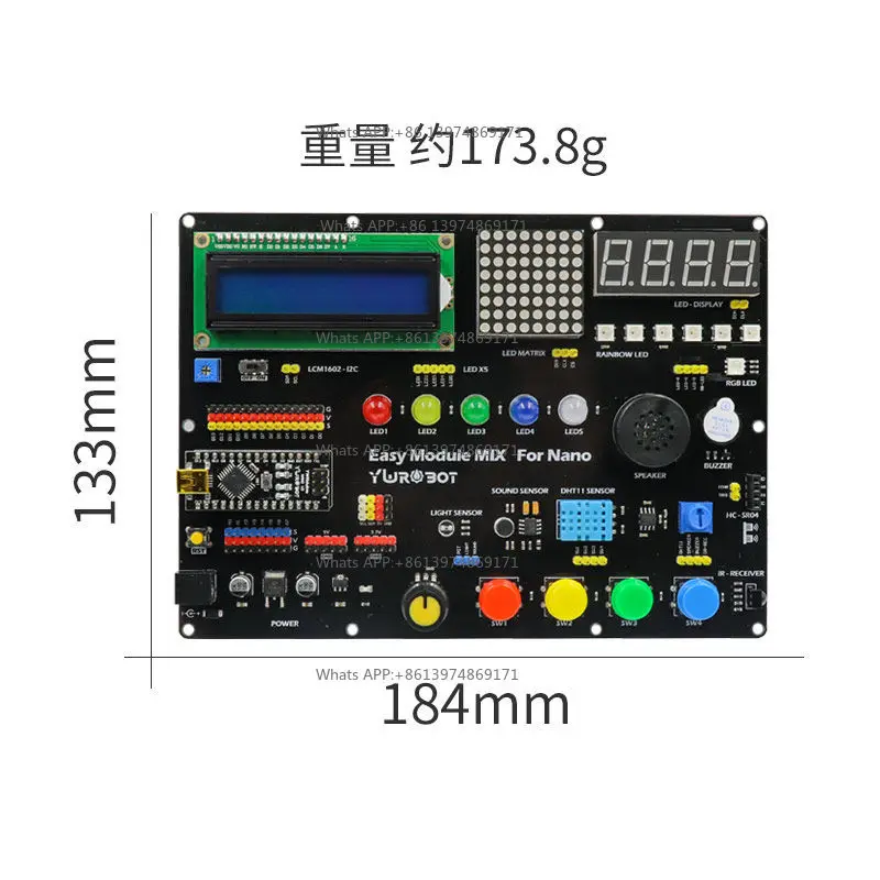 Arduino Nano All in One Expansion Board Compatible with Nano V4