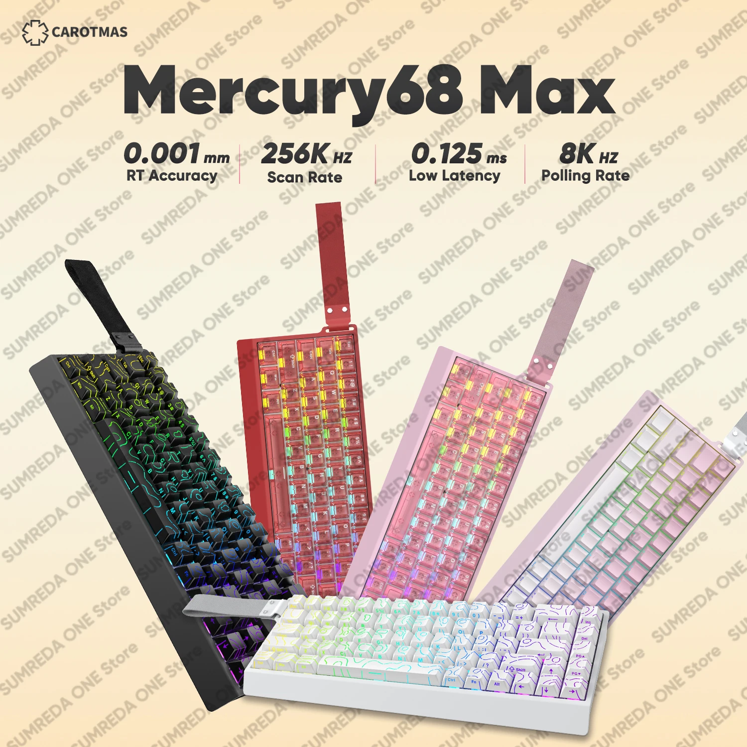 

IROK Mercury68 Pro mars68 pro игровая магнитная механическая клавиатура с быстрым запуском 0,004 мм 8K возврат 256K частота сканирования геймерская клавиатура