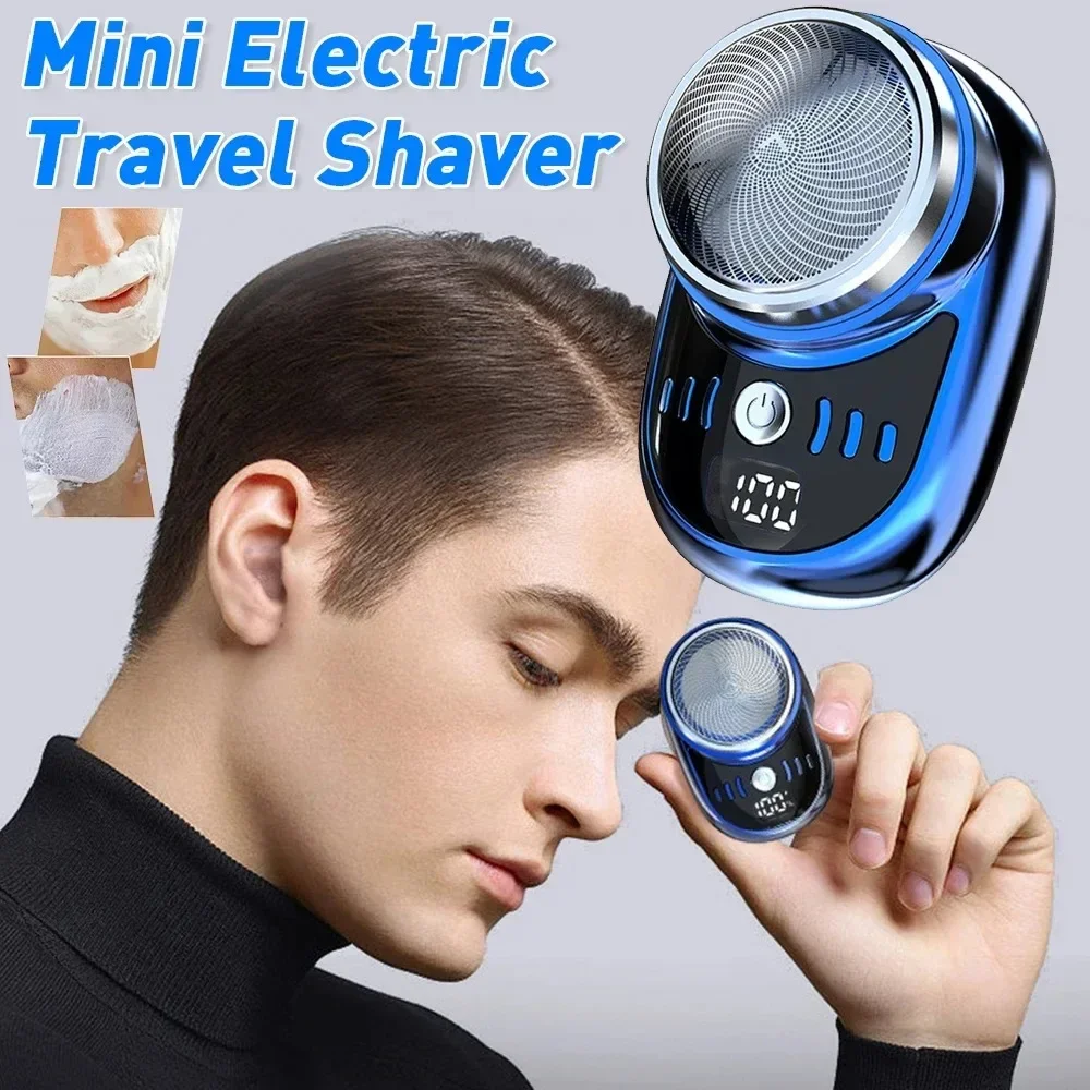 Xiaomi Mini Electric Shaver USB Rechargeable Waterproof Men Portable Travel Detachable Shaver Beard Body Hair Trimmer Gift