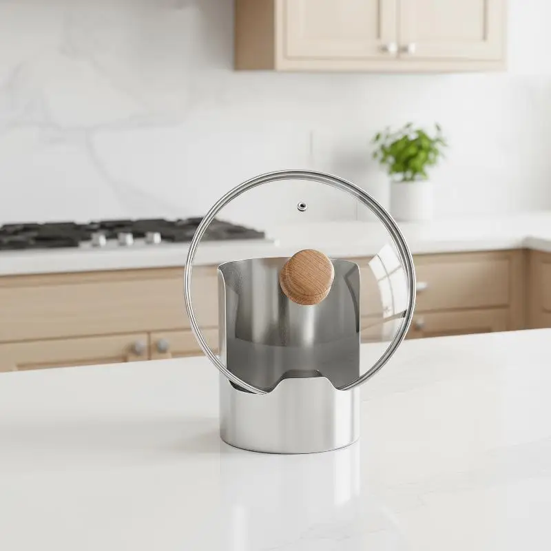 Stable Stainless Steel Spoon Holder Easy To Clean Stainless Steel Spatula Holder Heat-Resistant Soup Spoon Rack Dinning Table