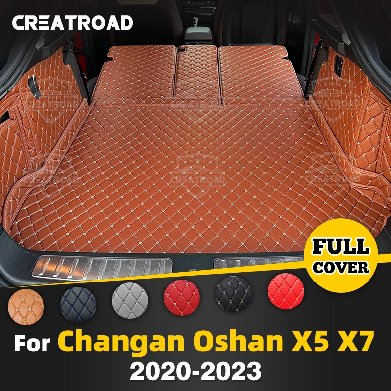 

Для Changan Oshan X5 2021-2023 X7 2020-2021 автоматический коврик для багажника с полным покрытием, автомобильный защитный коврик, грузовая подкладка, аксессуары для интерьера