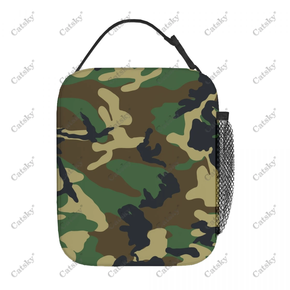 Color paint graphics Portable aluminum foil thickened insulated lunch bag meal bag printed waterproof insulated lunch tote bags