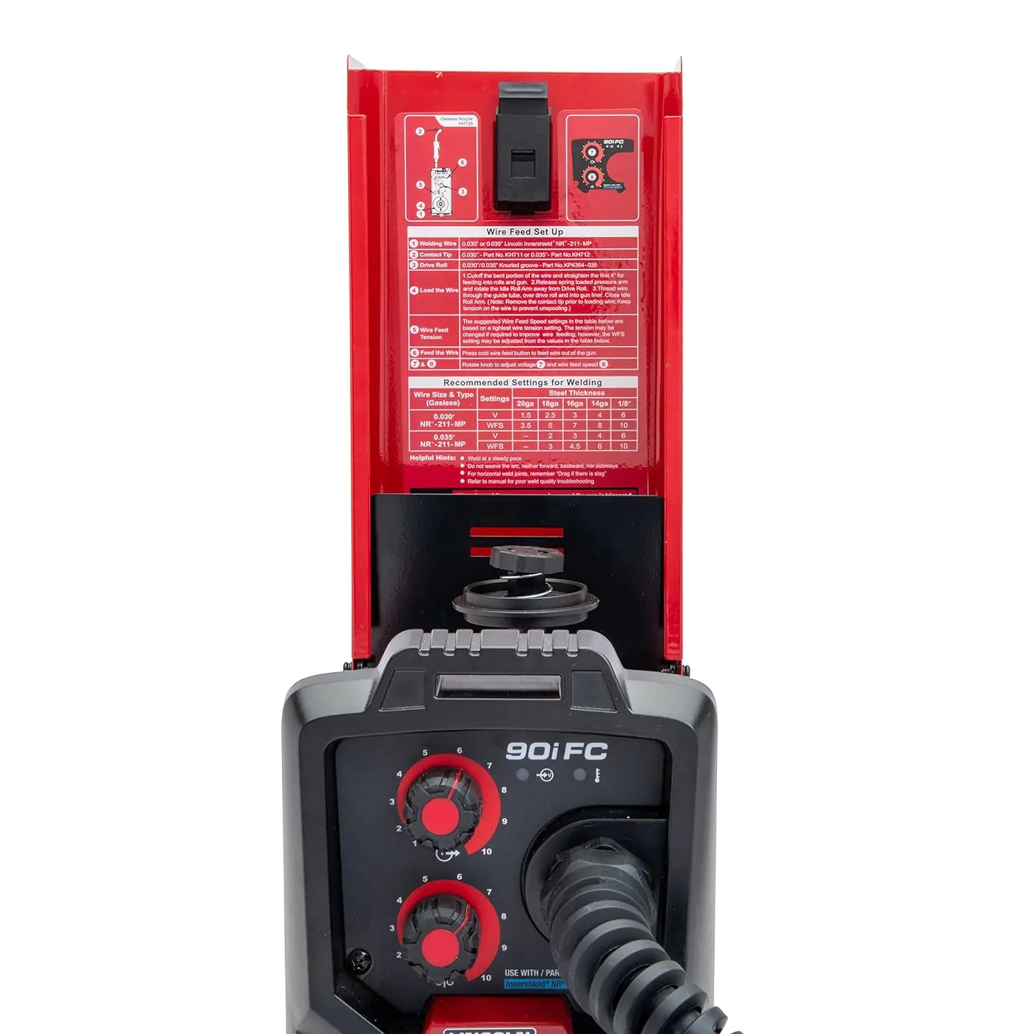 90i FC Flux Core Wire Feed Weld-PAK Welder, 120V Welding Machine, Portable w/Shoulder Strap, Protective Metal Case