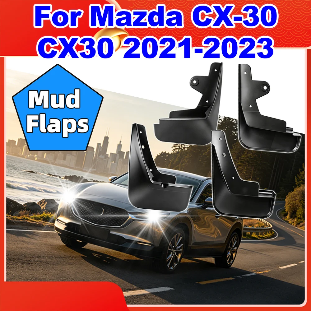 

Mudguard For Mazda CX-30 CX30 2021 2022 2023 Car Accessories Mudflap Splash Guards Mudflaps Fender Auto Replacement Parts