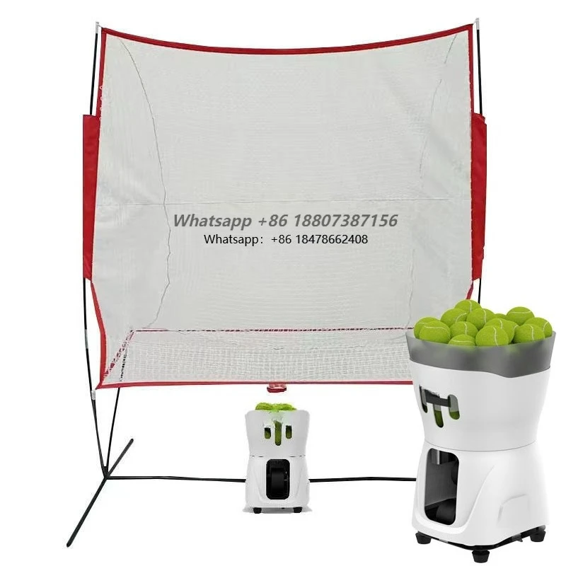 New Arrival Tennis Machine Set Tennis Toss Machine with Auto Return Net Portable Special for Training Practice Stroke