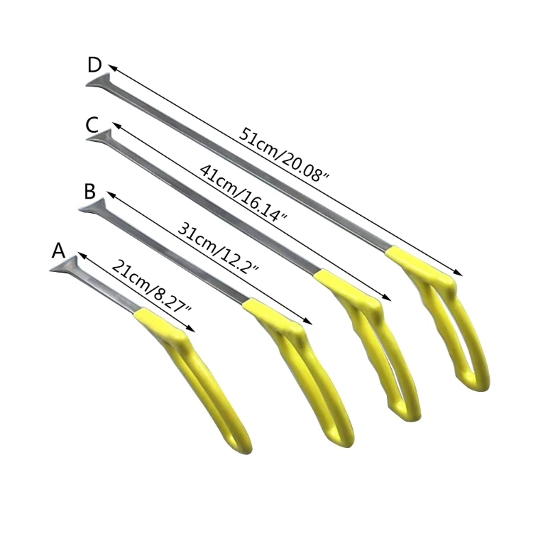 QM82 Car Dent Repair Hooks Stainless Steel Push Rods Car Body Dent Removal Crowbars Paintless Dent Repair Tools