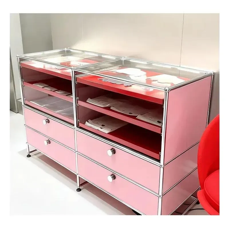 for Modern Stainless Steel Bookshelf Set - Durable Design