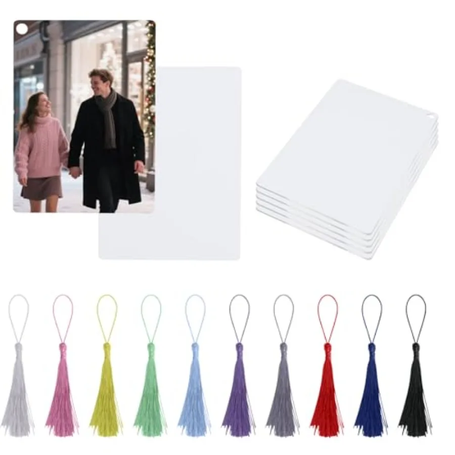 

Sublimation Bookmarks Blank Aluminum PCS 2.5x3.5 Inch Metal 1MM Thick Larger Bookmark for Double-Side Heat Transfer
