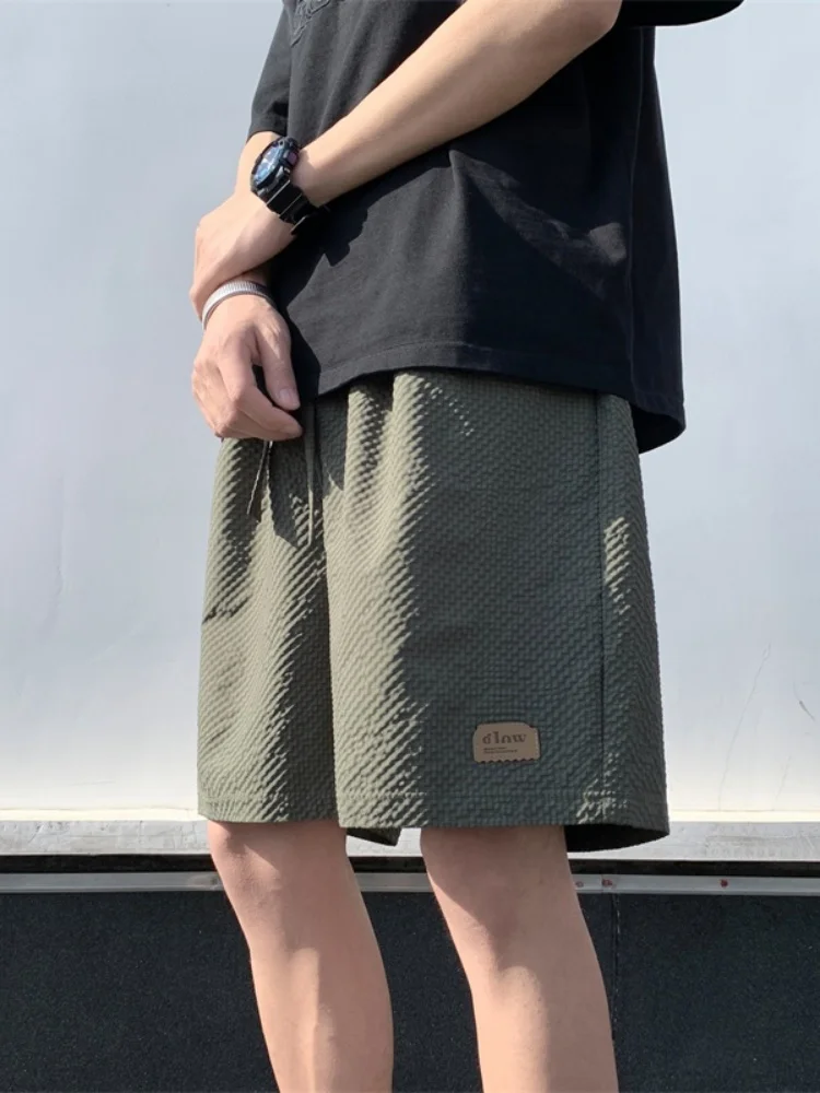 

Мужские летние тонкие дышащие шорты American Style прямого кроя, свободные, спортивные, повседневные, длиной до колена, модные