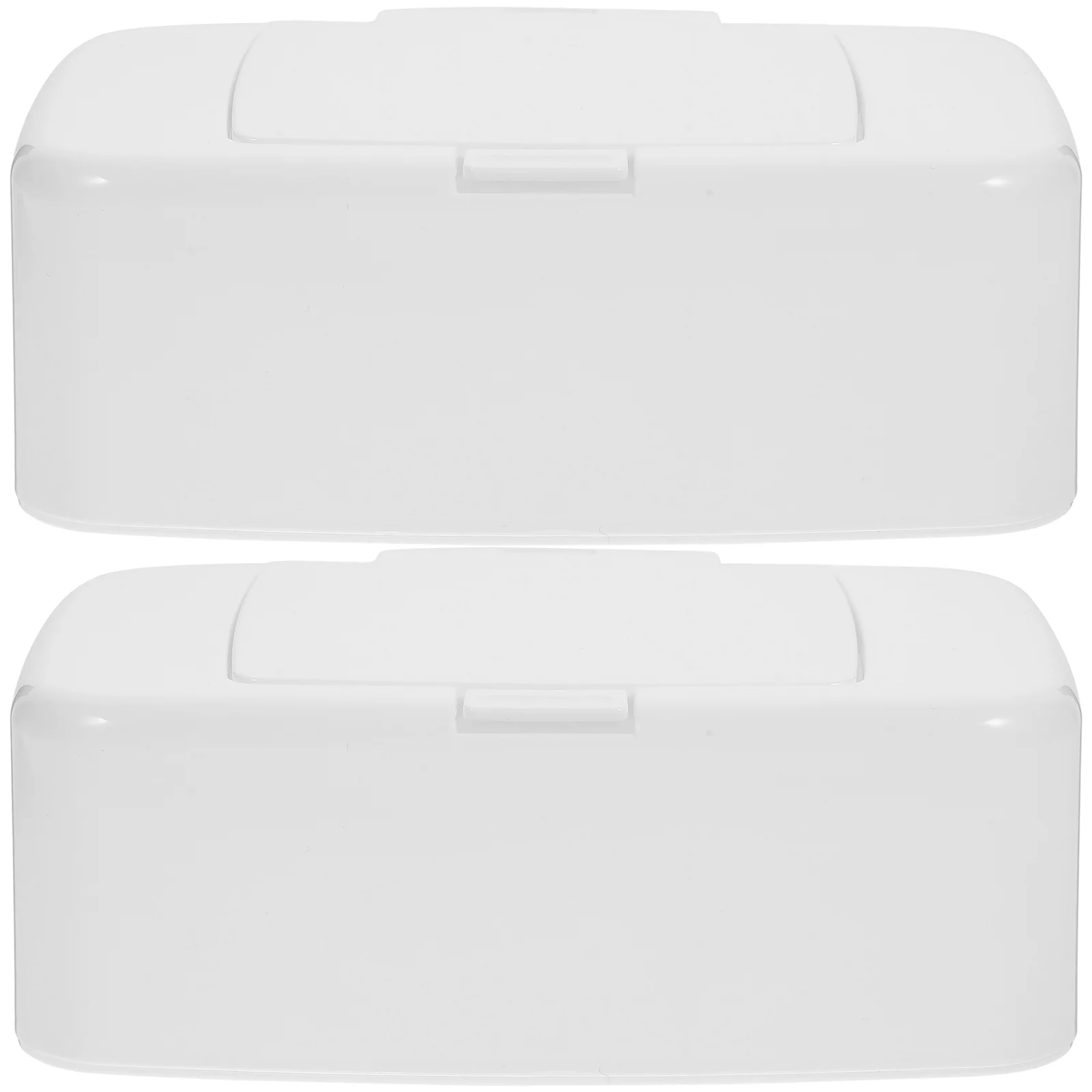 

2 Pcs Storage Box Wipe Container Travel Wipe Holder For Baby Adult Case Baby Wipes Dispenser With Weighted Plate for Bathroom