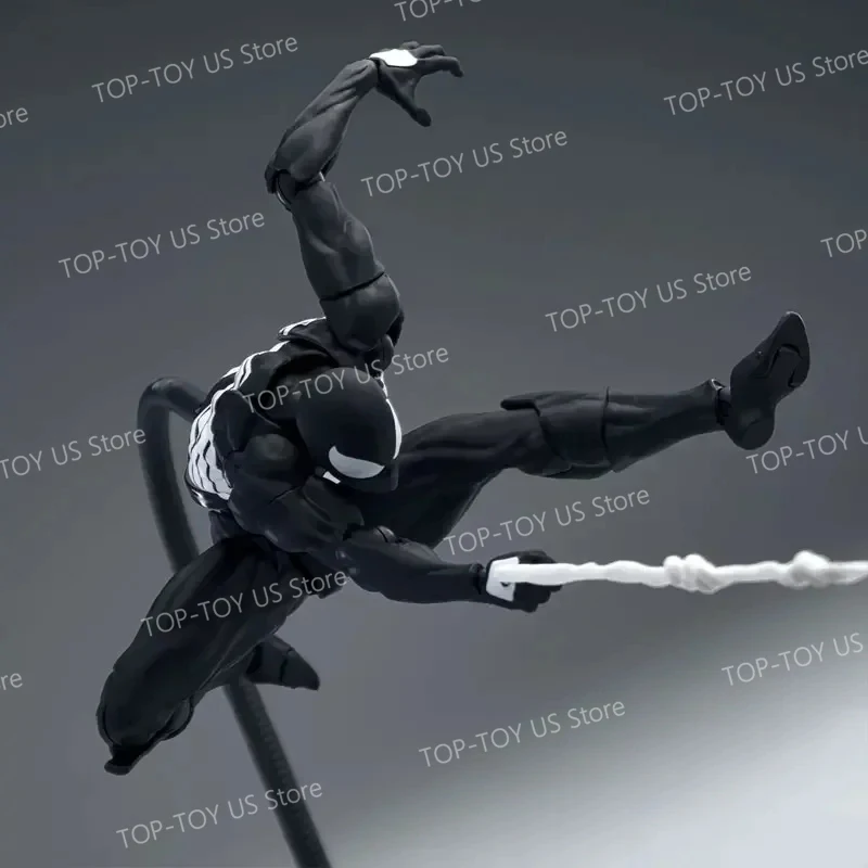 100% Original Mess Toys Spider-Man Symbiote Spiderman Messtoys Black Suit Neighbor Scarlet Spider Anime Action Figure Hadiah Mainan