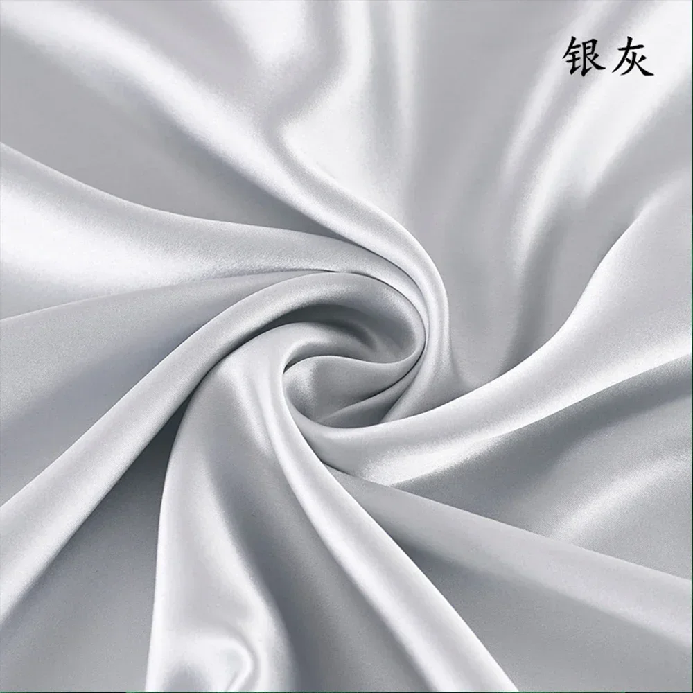 100% Pure Silk Fabric 114CM Width 30 Momme Natural Mulberry Silk Fabric High-quality Plain Crepe Satin