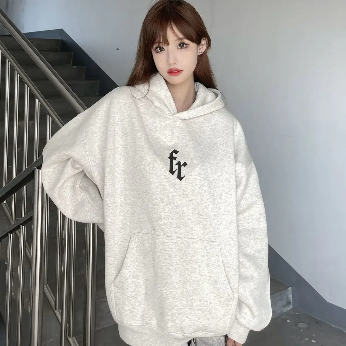 Mannenkleding Hoodies Zonder Logo Overfit Sweatshirt Voor Heren Zwarte Esthetische Y 2K Vintage Eendelig Koreaanse Stijl Winter Goedkope