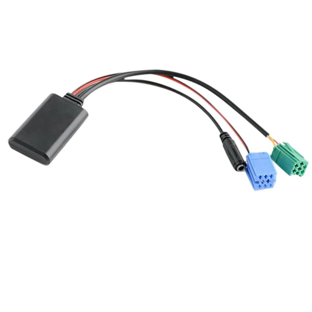 Audio Cable Adapter Car Bluetooth-Compatible Adapter Cable with MIC Radio Stereo AUX Cable Adapter for Renault Update List Radio