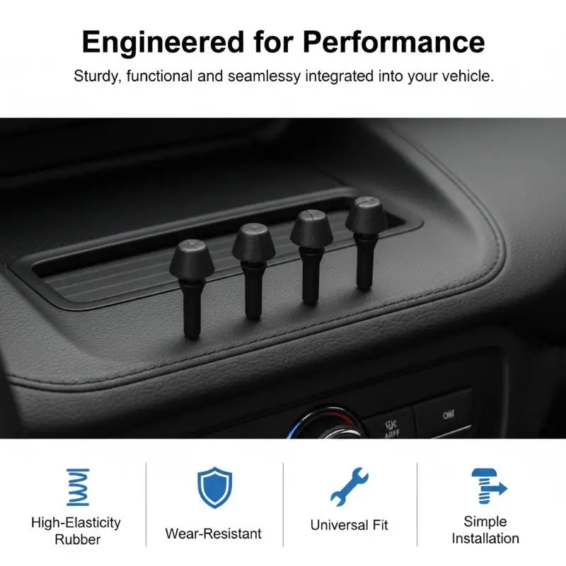 Non-slip Car Armrest Center Console Storage Box Rubber Insert Fit for Avensis II T250 Camry XV20 XV40 Interior Upgrade