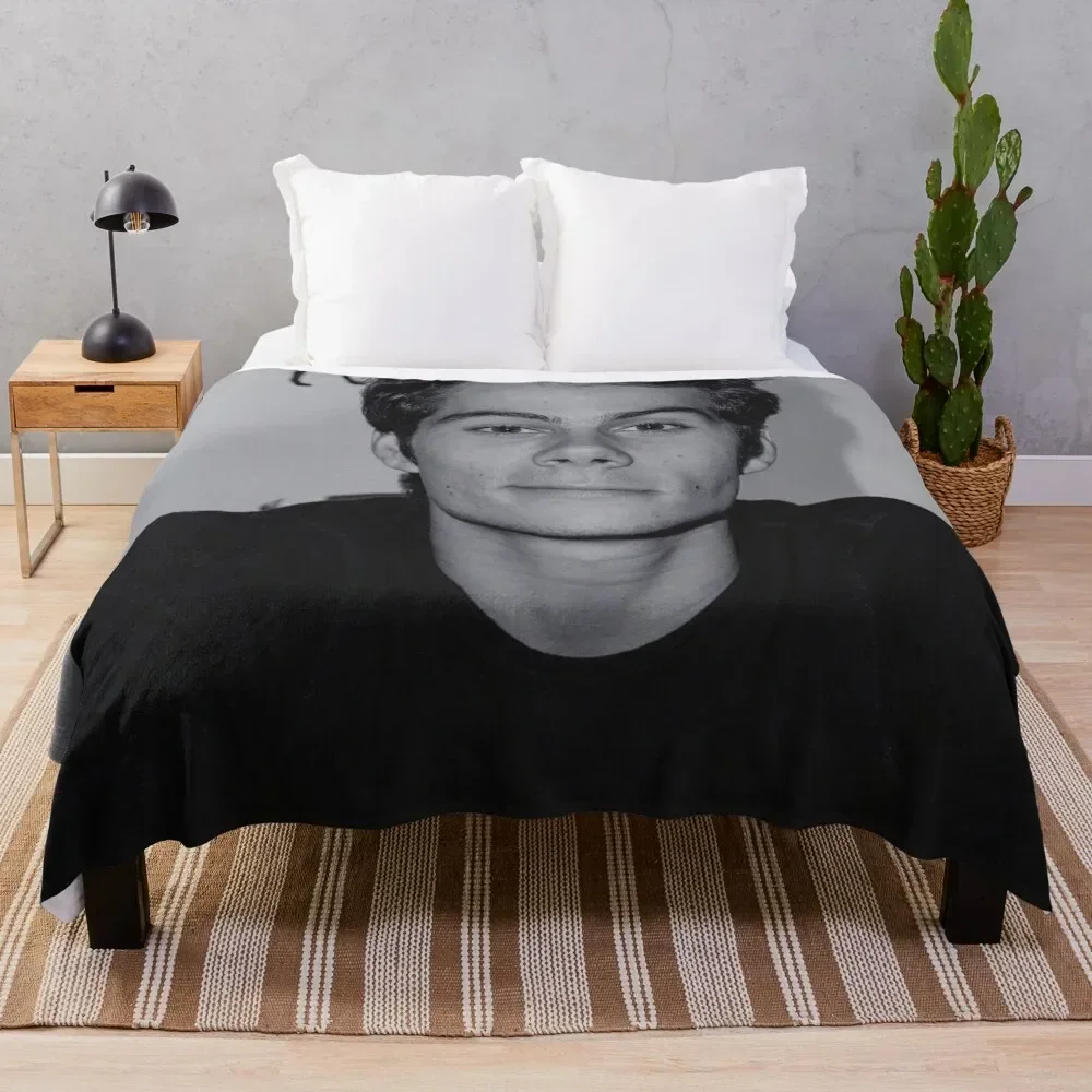 

Dylan O'Brien Throw Blanket Decorative Sofa Cute Plaid Blankets