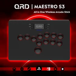 Hitbox Arcade Stick sem fio, QRD Maestro S3, Tudo em um, PS5, PS4, PS3, Switch, Xbox, Steam, PC, IOS, Android