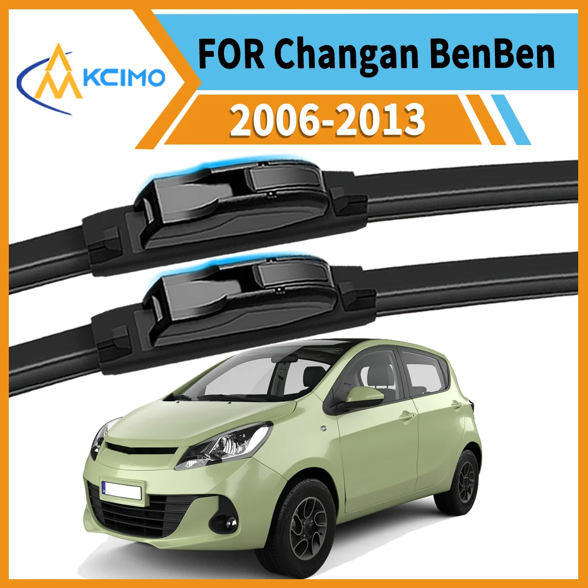 

Drive with Confidence 2PCS Wiper Blades for Changan BenBen 2006–2013 All-Weather Performance Smudge-Free Durable & Quiet
