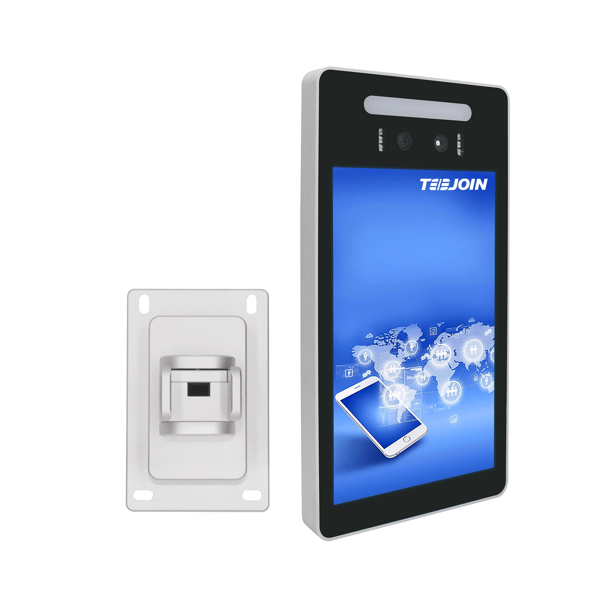 Layar Tampilan Lcd 8 "Layar Sentuh Pengenalan Wajah Vena Telapak Tangan Nirkabel Rk 3399 Linux Panel Kontrol Akses Pintu Tablet Android