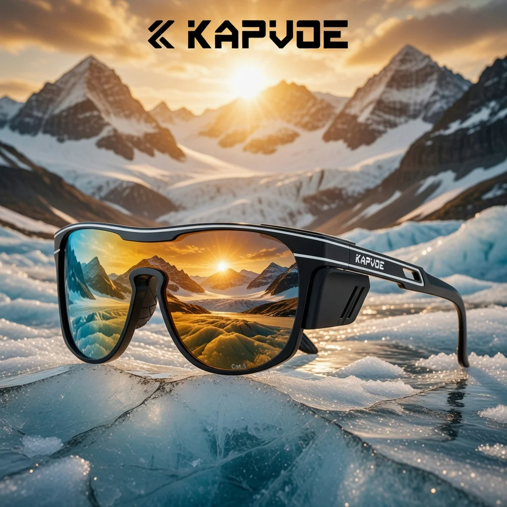 

Kapvoe Glacier Sunglasses for Men Photochromic Cycling Glasses Hiking Eyewear Bicycle UV400 Bike Sunglasses 2026 Lenses Bicycle