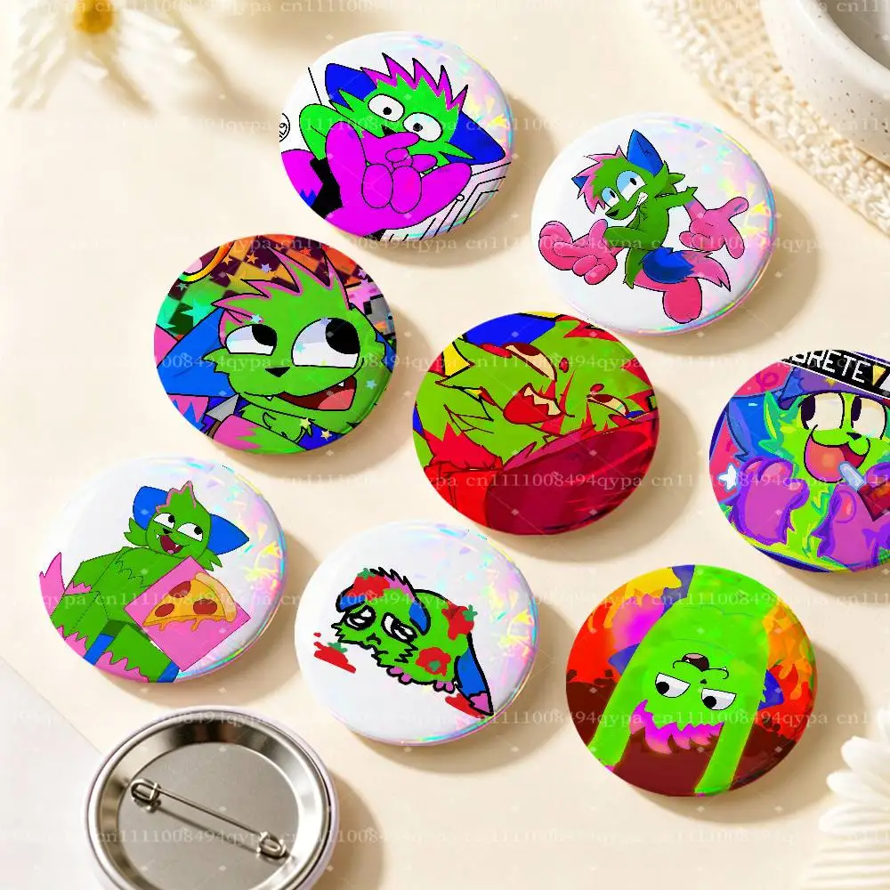 Kevin F-Forsaken Game Pin Laser Badge Decoration Gifts Merch Party Supplies Button for Accessories Art DIY Crafts Decor