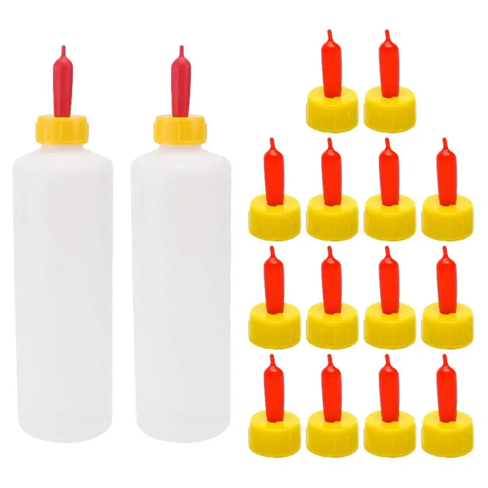 

18pcs Goat Bottle Set Veterinary Feeding Bottles for Lamb Sheep Calf Animal Bottles Large Capacity Anti Biting
