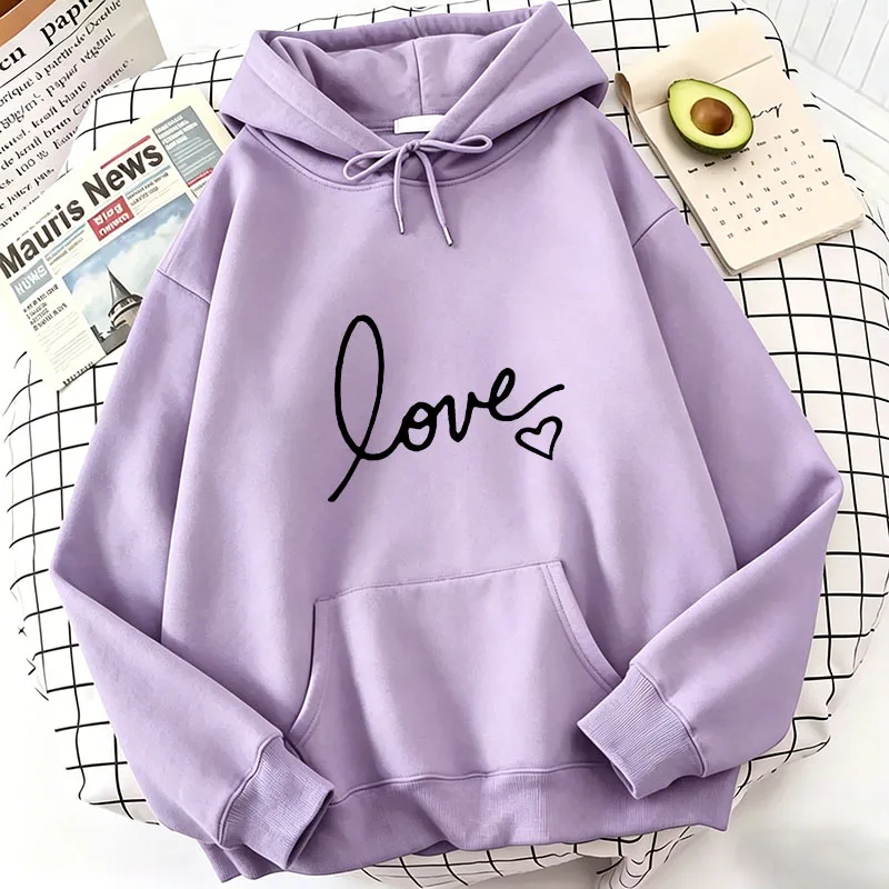 

Fashion Love Heart Print Hoodies Spring Autumn Winter Casual Hoodies Sweatshirts Men Women Tops Hoodie Sweatshirt