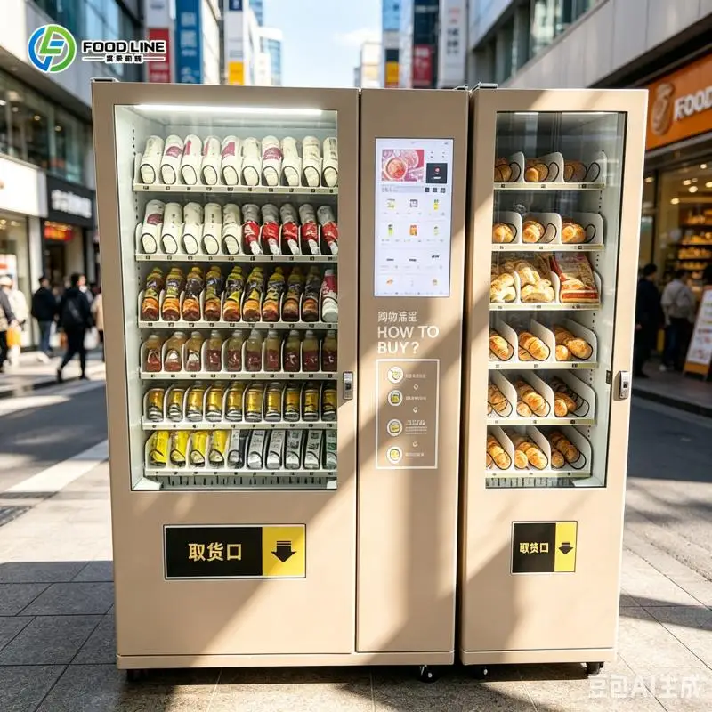 Auto Snack Bottled Water Cold Drink Vending Machine Convenient Store Vending Machines for Drinks Snacks FL Customized